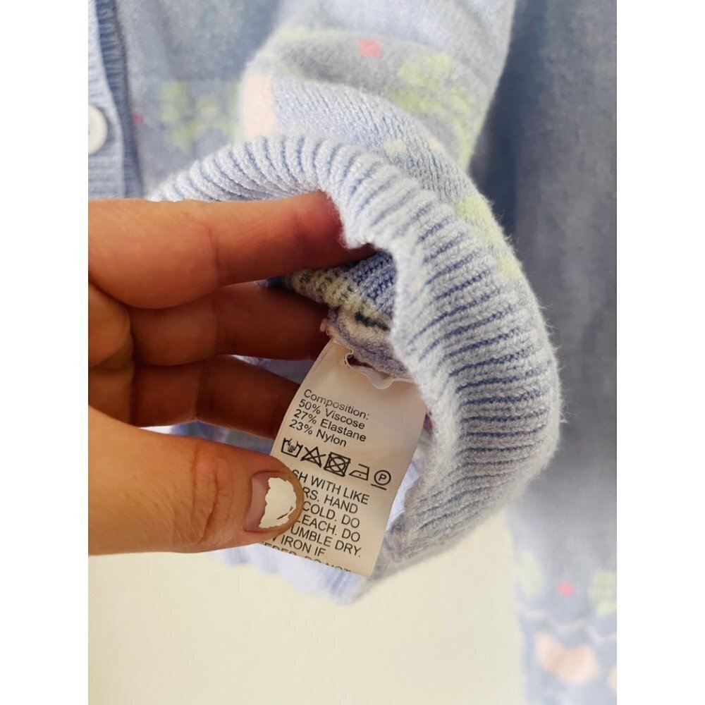Pastel Pink and Blue cardigan - Picture 6 of 8